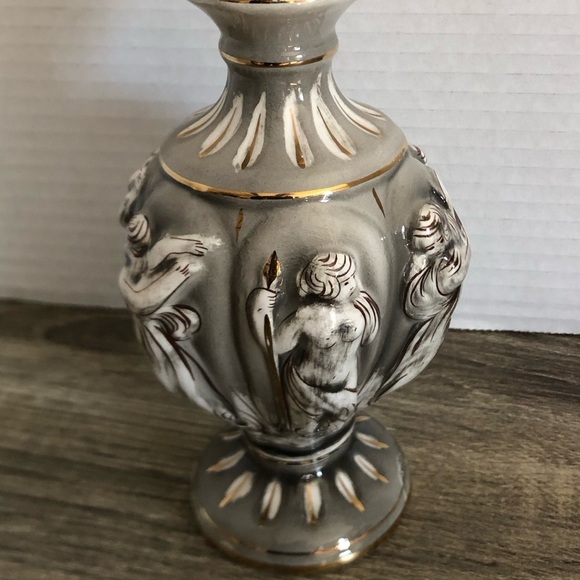 Vtg ELPA Alcobaca Hand Painted Perfume Bottle - Picture 2 of 14